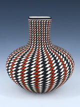 Acoma Pueblo Hand Coiled Eye Dazzler Pottery - PuebloDirect.com