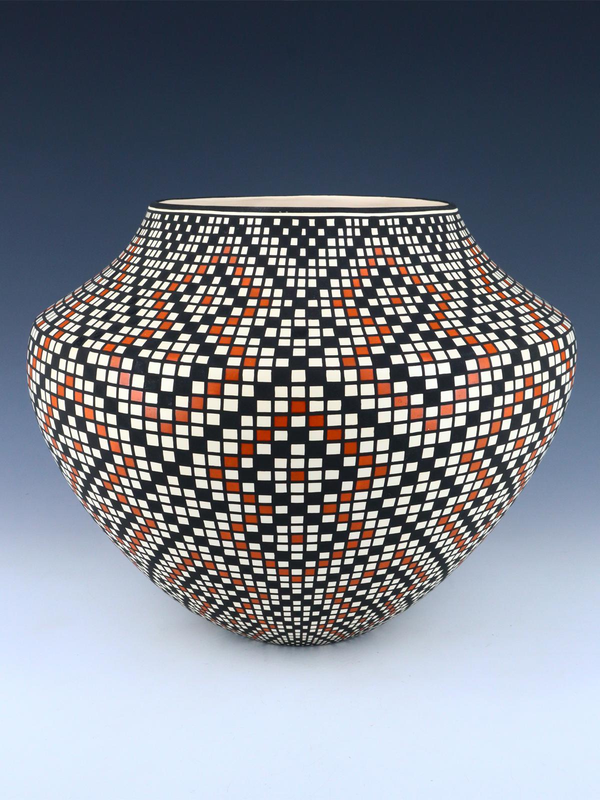 Acoma Pueblo Hand Coiled Fine Line Pottery - PuebloDirect.com