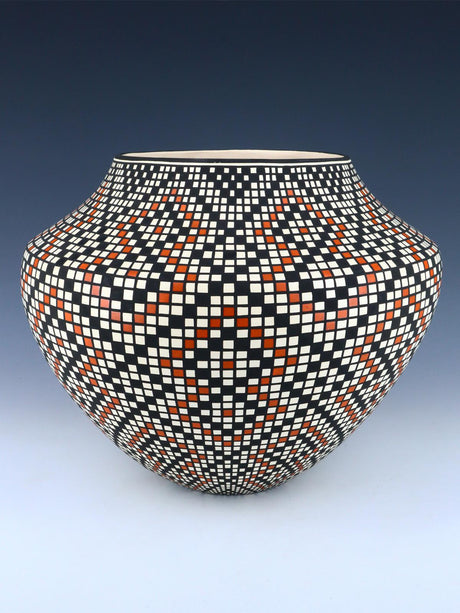 Acoma Pueblo Hand Coiled Fine Line Pottery - PuebloDirect.com