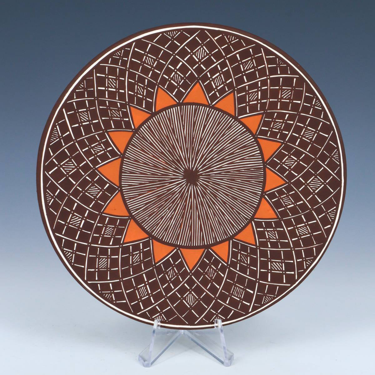Hand Made Acoma Pueblo Pottery Plate by Rebecca Lucario – PuebloDirect.com