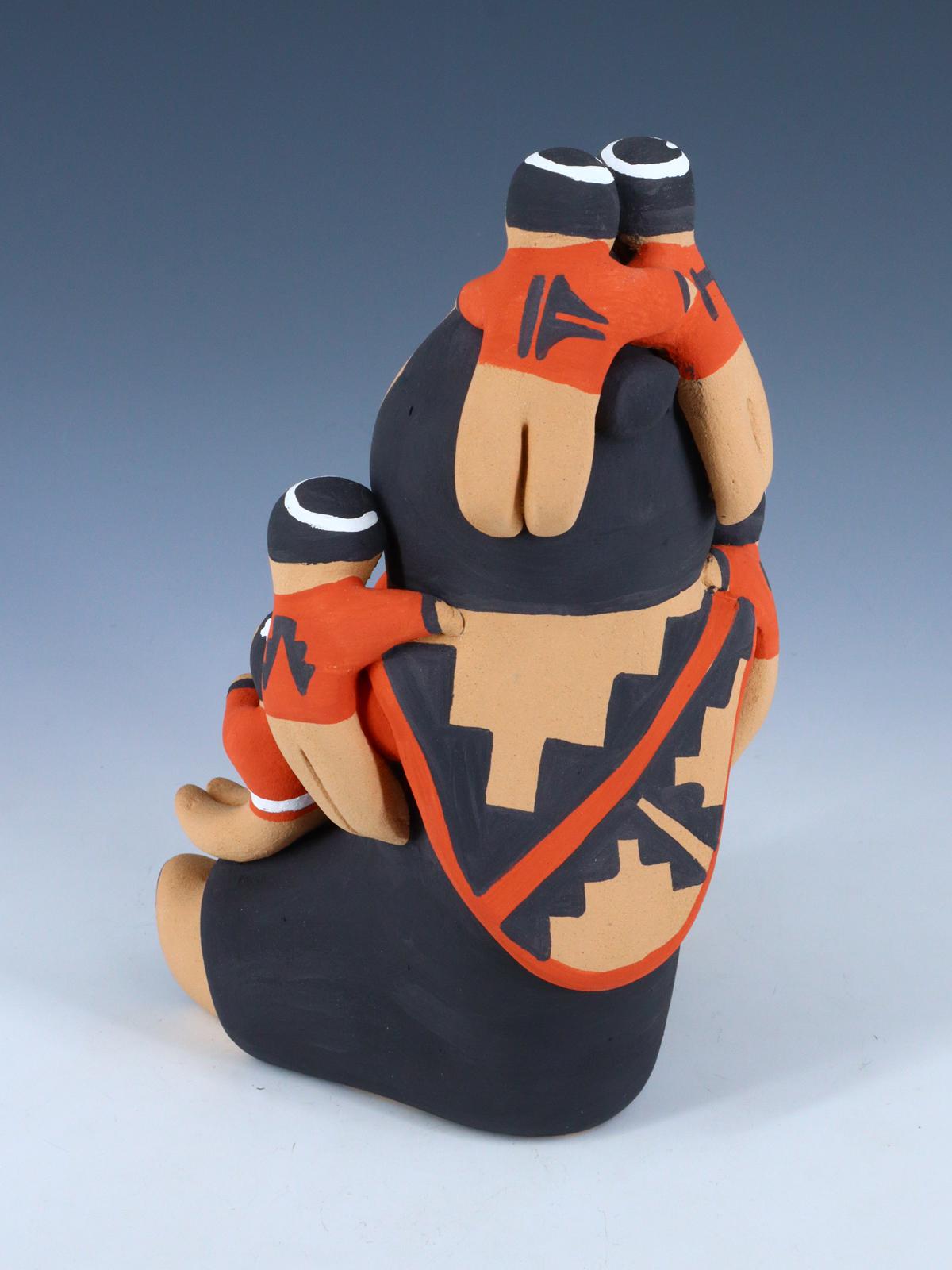 Jemez Pueblo Pottery Six Baby Storyteller Figurine - PuebloDirect.com