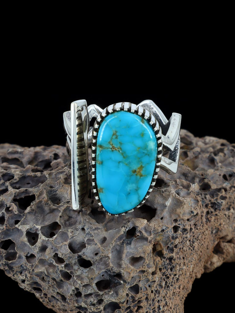 Sterling Silver Turquoise Ring, Size 7 - PuebloDirect.com