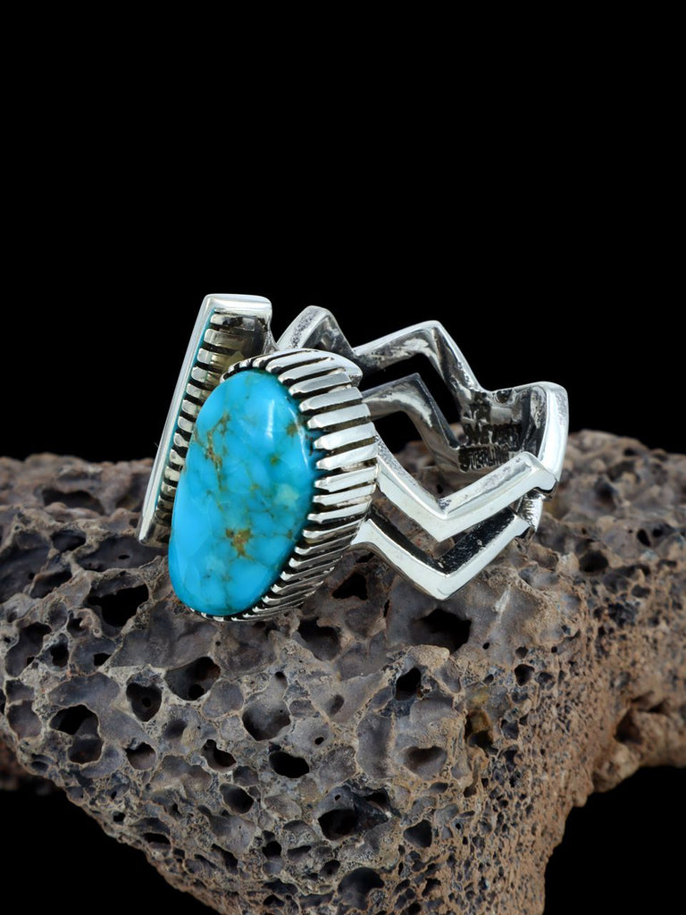 Sterling Silver Turquoise Ring, Size 7 - PuebloDirect.com