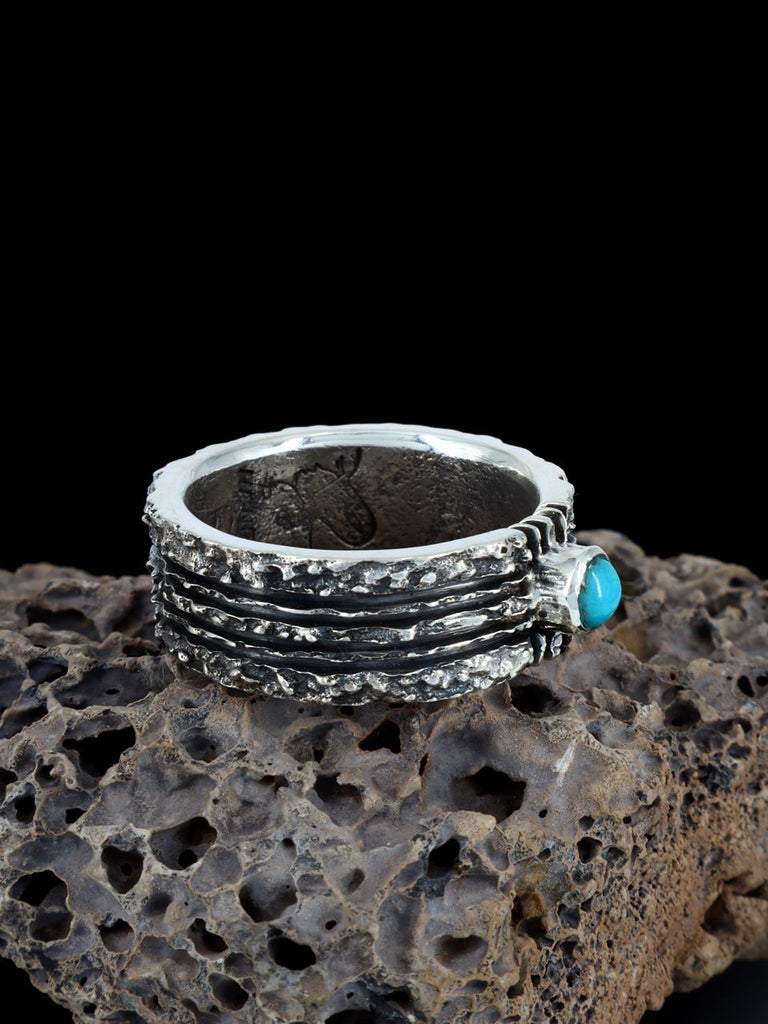 Sterling Silver Turquoise Ring, Size 10 - PuebloDirect.com
