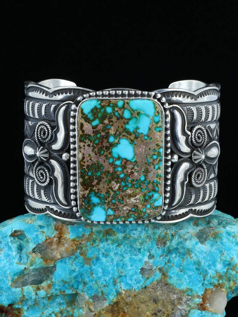 Native American Indian Jewelry Royston Turquoise Cuff Bracelet - PuebloDirect.com