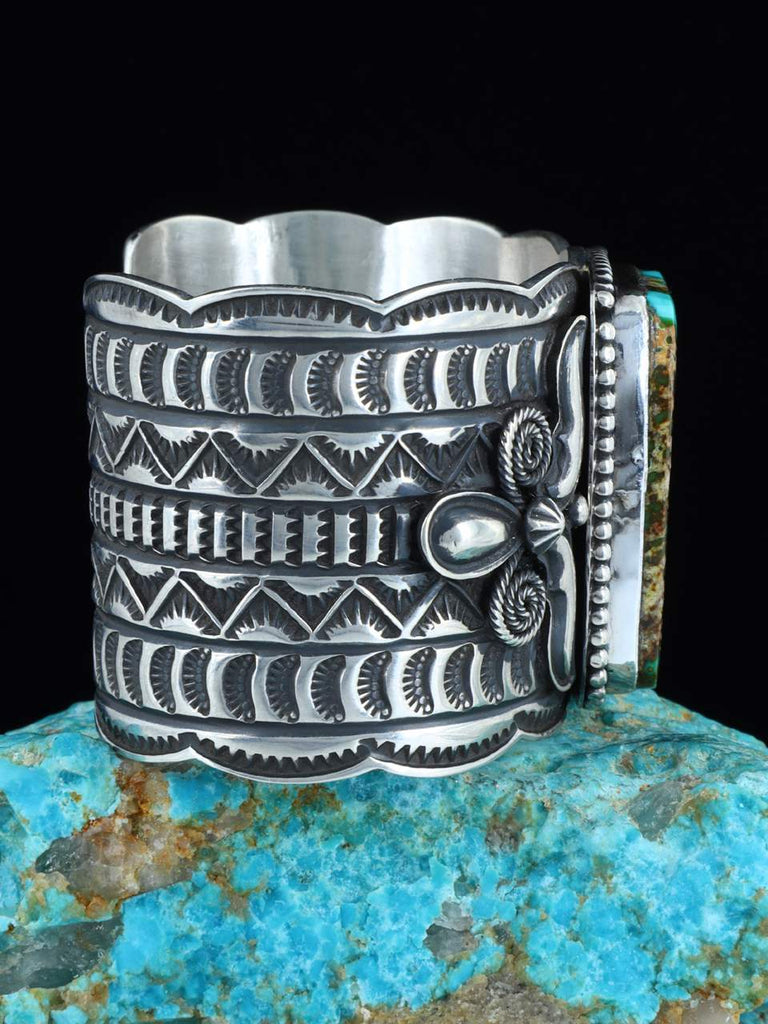 Native American Indian Jewelry Royston Turquoise Cuff Bracelet - PuebloDirect.com