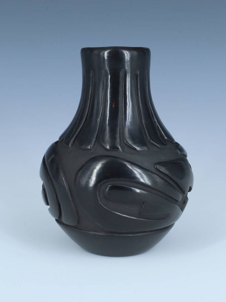 Santa Clara Pueblo Hand Coiled Black Pottery - PuebloDirect.com