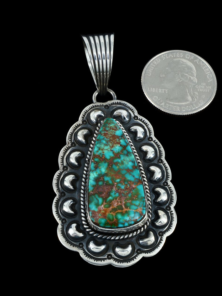Native American Natural Royston Turquoise Pendant - PuebloDirect.com