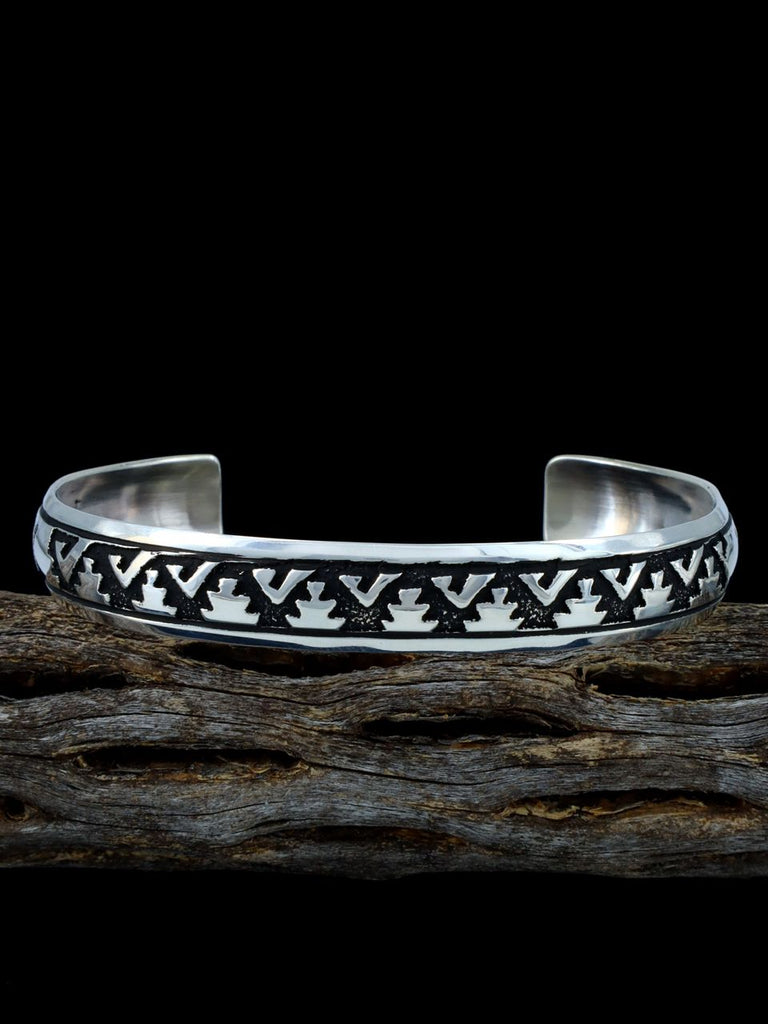 Native American Jewelry Sterling Silver Overlay Bracelet - PuebloDirect.com