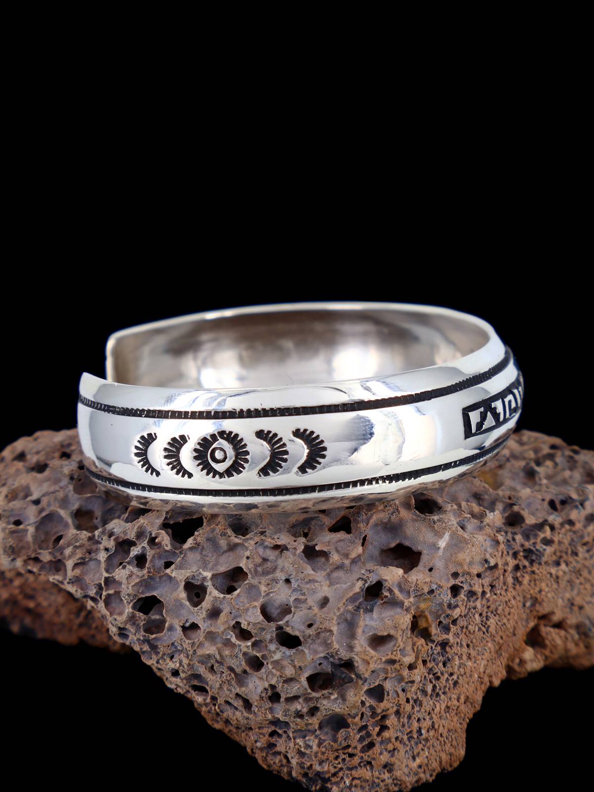 Native American Sterling Silver Overlay Bracelet