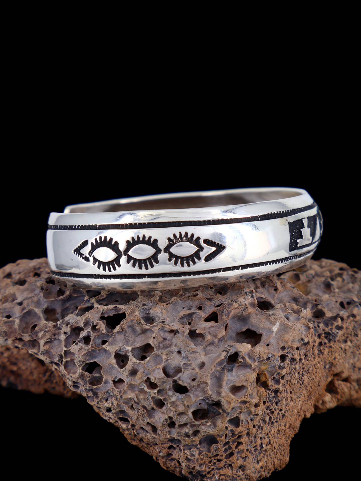 Native American Sterling Silver Overlay Bracelet