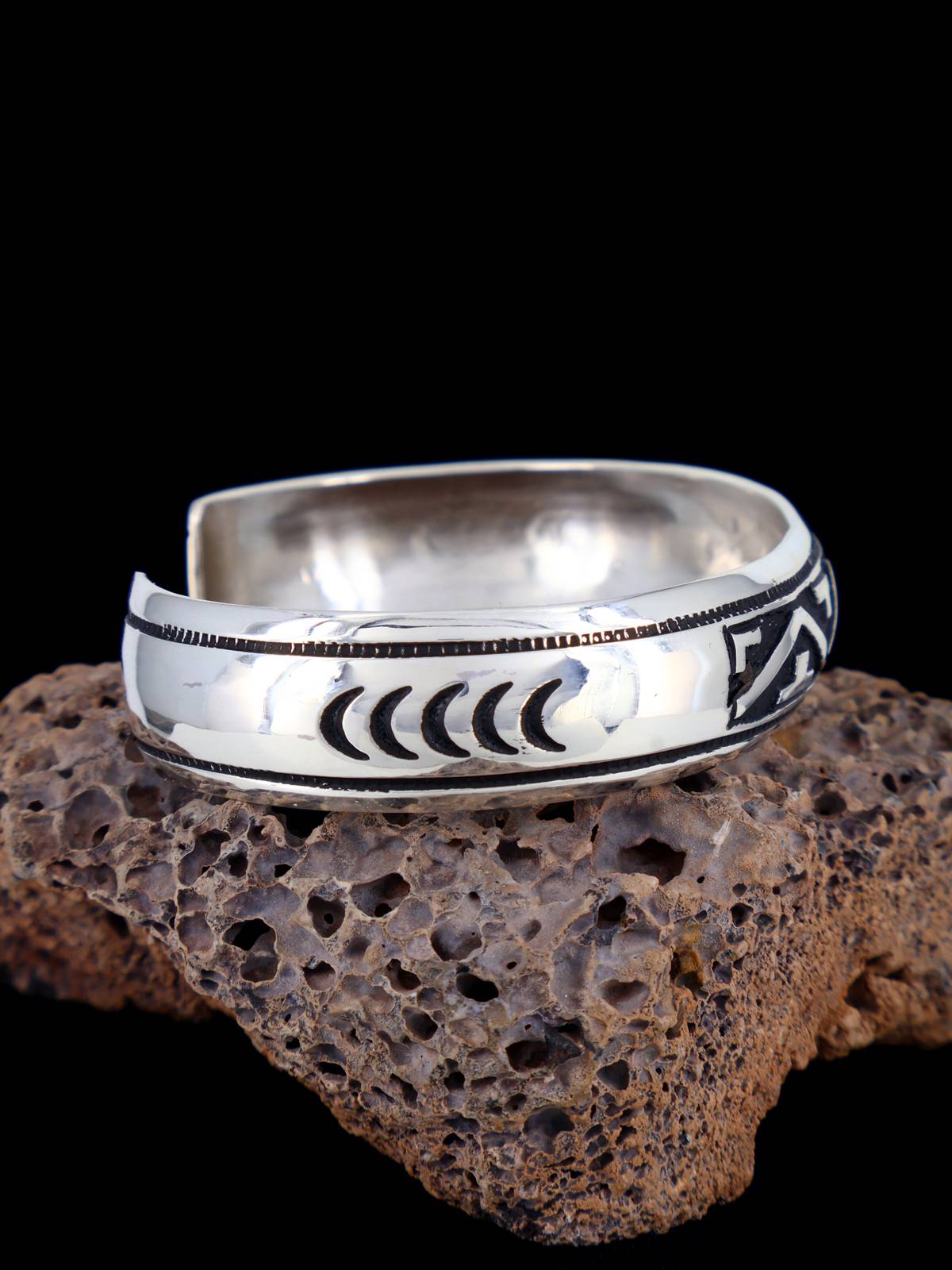 Native American Sterling Silver Overlay Bracelet