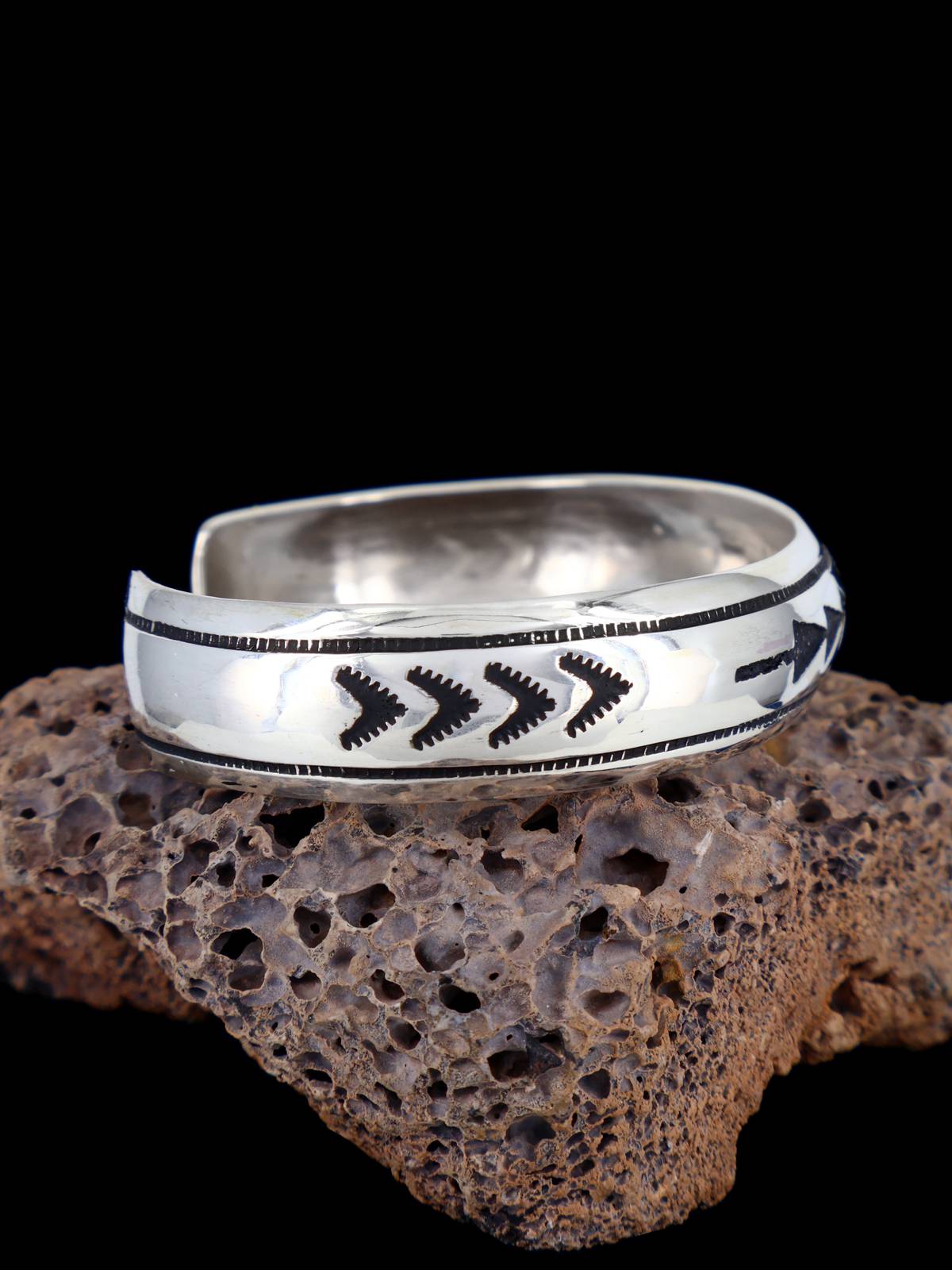 Native American Sterling Silver Overlay Bracelet