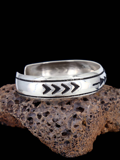 Native American Sterling Silver Overlay Bracelet