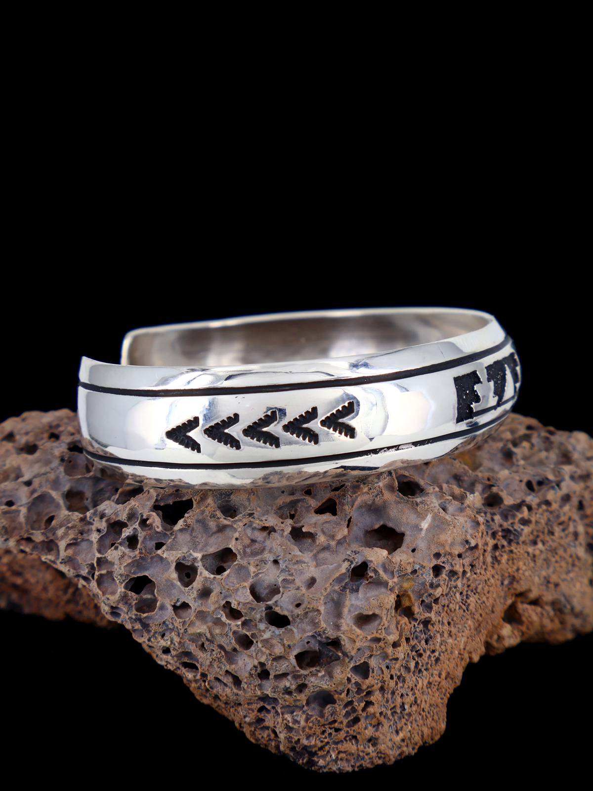 Native American Sterling Silver Overlay Bracelet