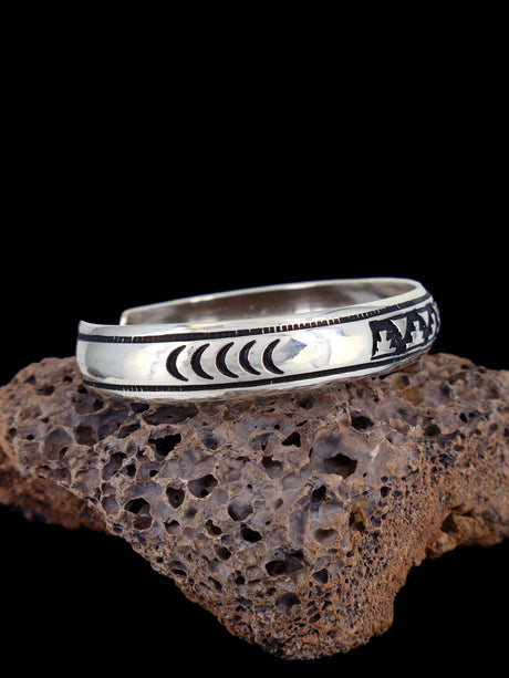 Bracelet superposé de conteur amérindien en argent sterling