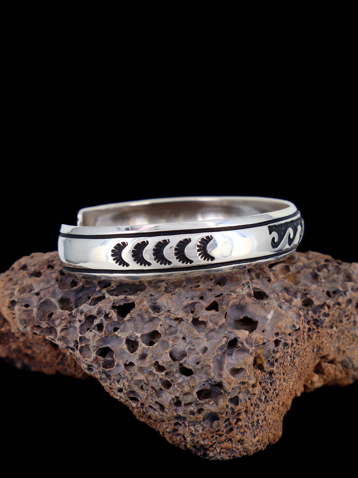 Native American Sterling Silver Overlay Bracelet