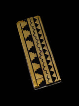 Native American Sterling Silver and Gold Overlay Money Clip