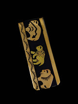 Native American Sterling Silver and Gold Overlay Money Clip
