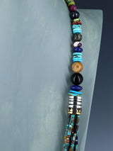 30" Navajo Turquoise Multi Strand Beaded Necklace - PuebloDirect.com