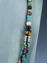 30" Navajo Turquoise Multi Strand Beaded Necklace - PuebloDirect.com