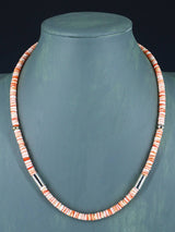 20" Navajo Single Strand Spiny Oyster Necklace