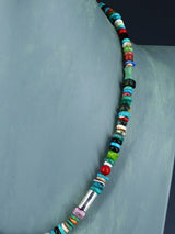 20" Navajo Single Strand Multistone Necklace