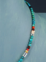 20" Navajo Single Strand Turquoise Necklace