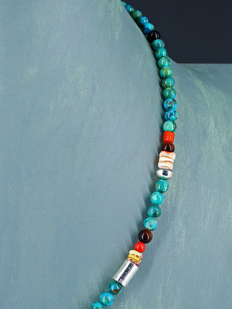 20" Navajo Single Strand Turquoise Necklace