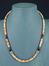 20" Navajo Single Strand Spiny Oyster Necklace