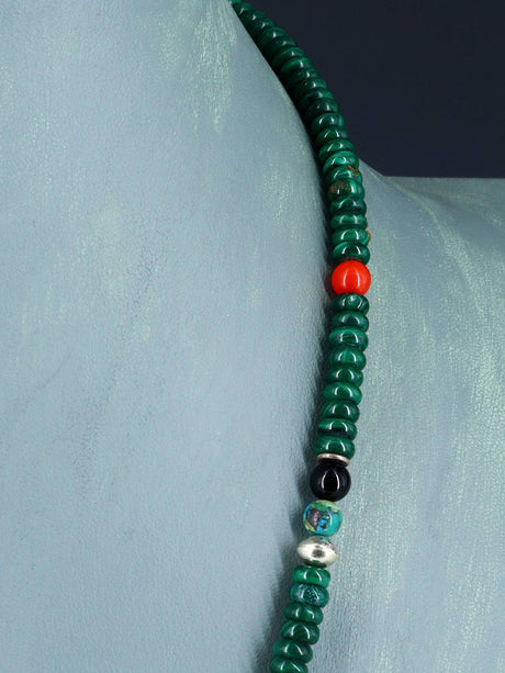 20" Navajo Single Strand Turquoise Necklace