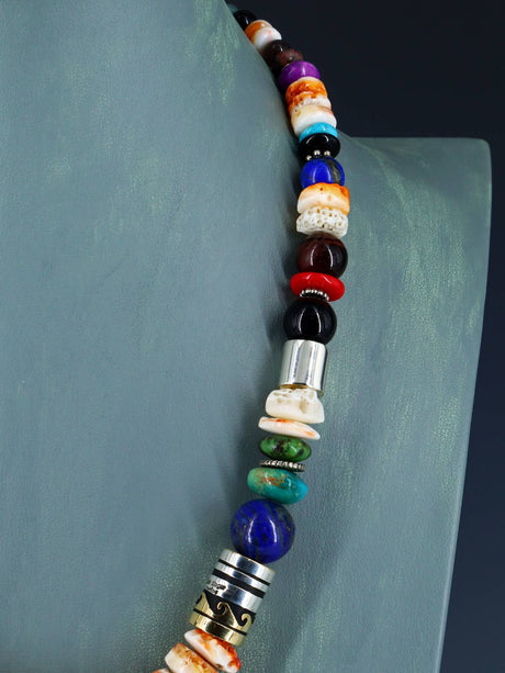 Navajo 21" Spiny Oyster Large Single Strand Beaded Necklace