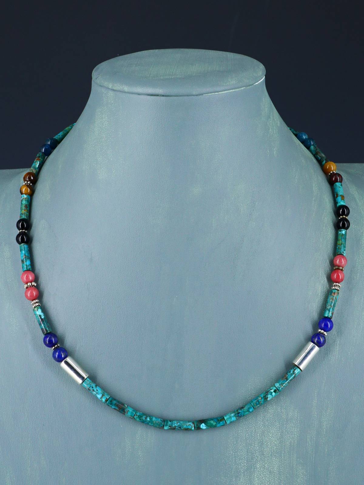 20" Navajo Single Strand Turquoise Necklace
