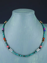 20" Navajo Single Strand Turquoise Necklace