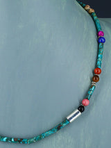 20" Navajo Single Strand Turquoise Necklace