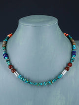 18" Navajo Single Strand Turquoise Necklace