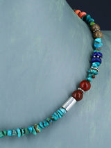 18" Navajo Single Strand Turquoise Necklace