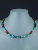 18" Navajo Single Strand Turquoise Necklace