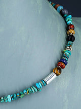 18" Navajo Single Strand Turquoise Necklace