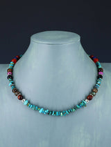 18" Navajo Single Strand Turquoise Necklace