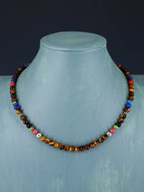 18" Navajo Single Strand Tiger Eye Necklace