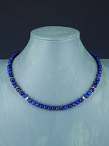 18" Navajo Single Strand Lapis Necklace