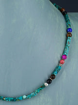 20" Navajo Single Strand Turquoise Necklace