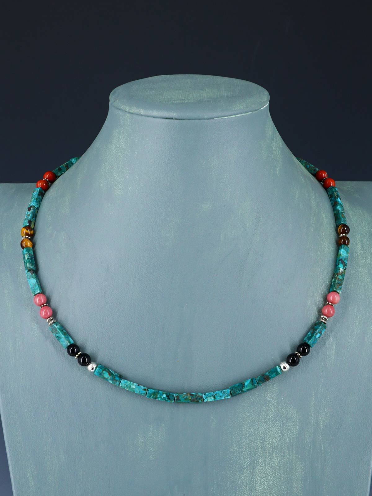 20" Navajo Single Strand Turquoise Necklace