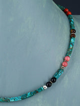20" Navajo Single Strand Turquoise Necklace