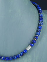 20" Navajo Single Strand Blue Lapis Necklace