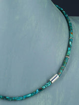 20" Navajo Single Strand Turquoise Necklace