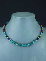 16" Navajo Single Strand Turquoise Necklace