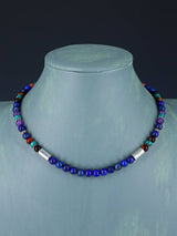 16" Navajo Single Strand Lapis Necklace