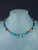 16" Navajo Single Strand Turquoise Necklace